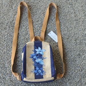 Vera Bradley Mini Straw Backpack